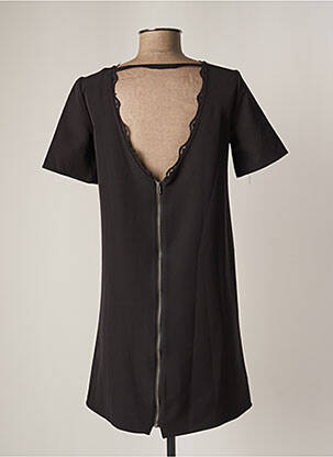 Robe courte manches courtes manches courtes noir TEDDY SMITH femme