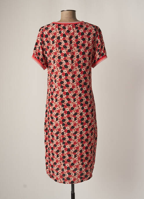 Robe mi-longue rose GEISHA pour femme