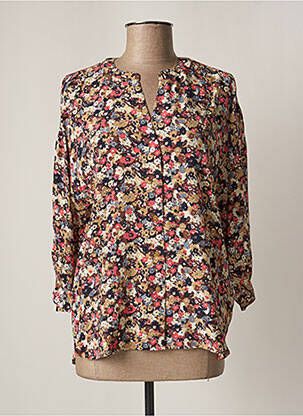 Chemisier imprimé fleurs manches 3/4 beige TOM TAILOR femme
