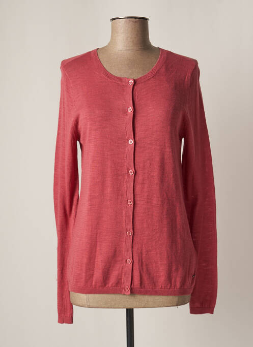 Gilet manches longues stretch rose TOM TAILOR femme