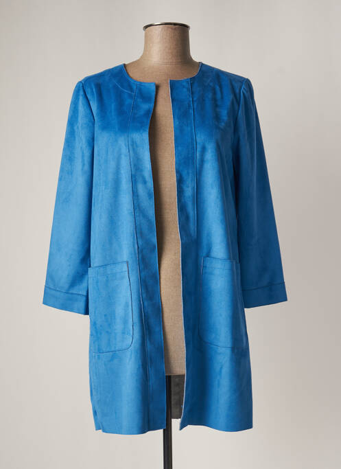 Veste casual col rond bleu ONLY femme