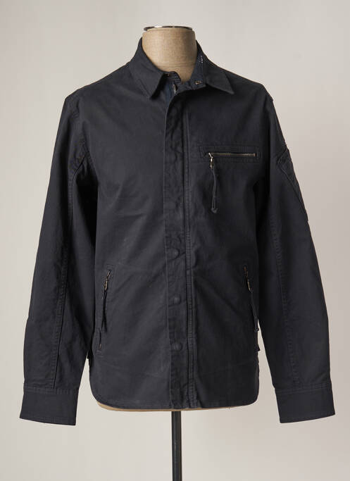 Veste casual coupe droite bleu FREEMAN T.PORTER homme