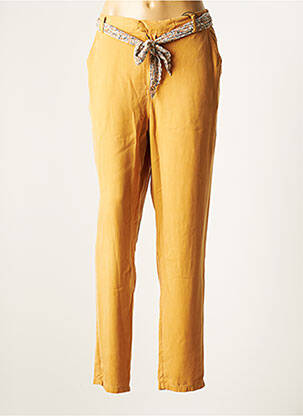 Pantalon chino jaune DEELUXE pour femme