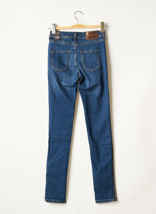 Jeans coupe slim stretch taille ajustable bleu TEDDY SMITH fille