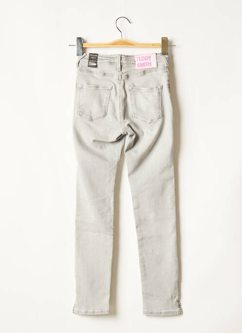 Jeans coupe slim gris TEDDY SMITH pour fille