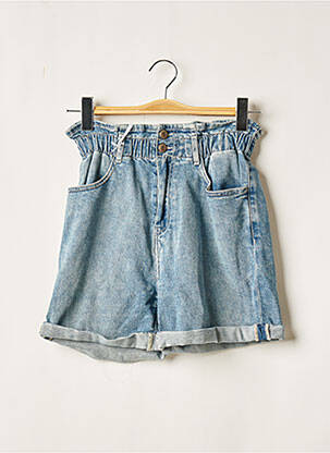 Short fermeture zippée sous rabat boutonné taille normale bleu TEDDY SMITH femme