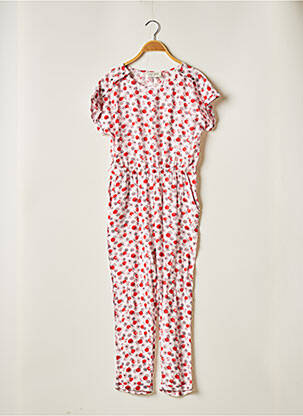 Combi-pantalon col rond manches courtes rose TEDDY SMITH fille