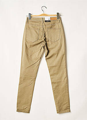 Pantalon slim stretch taille normale vert F.A.M. femme