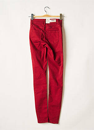 Jeans skinny taille normale taille normale rouge ONLY femme