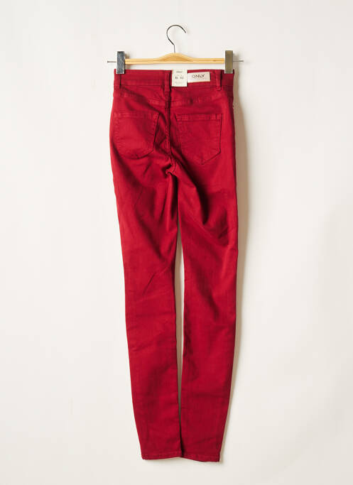 Jeans skinny rouge ONLY pour femme