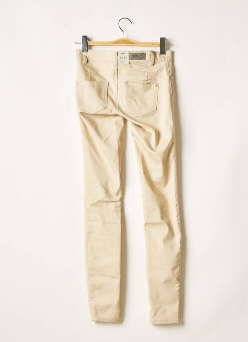 Pantalon slim beige ONLY pour femme