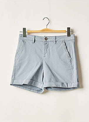 Short fermeture zippée sous rabat boutonné taille normale bleu LOLA ESPELETA femme