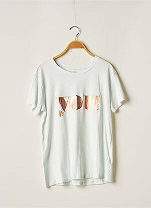 T-shirt stretch manches courtes bleu TEDDY SMITH fille