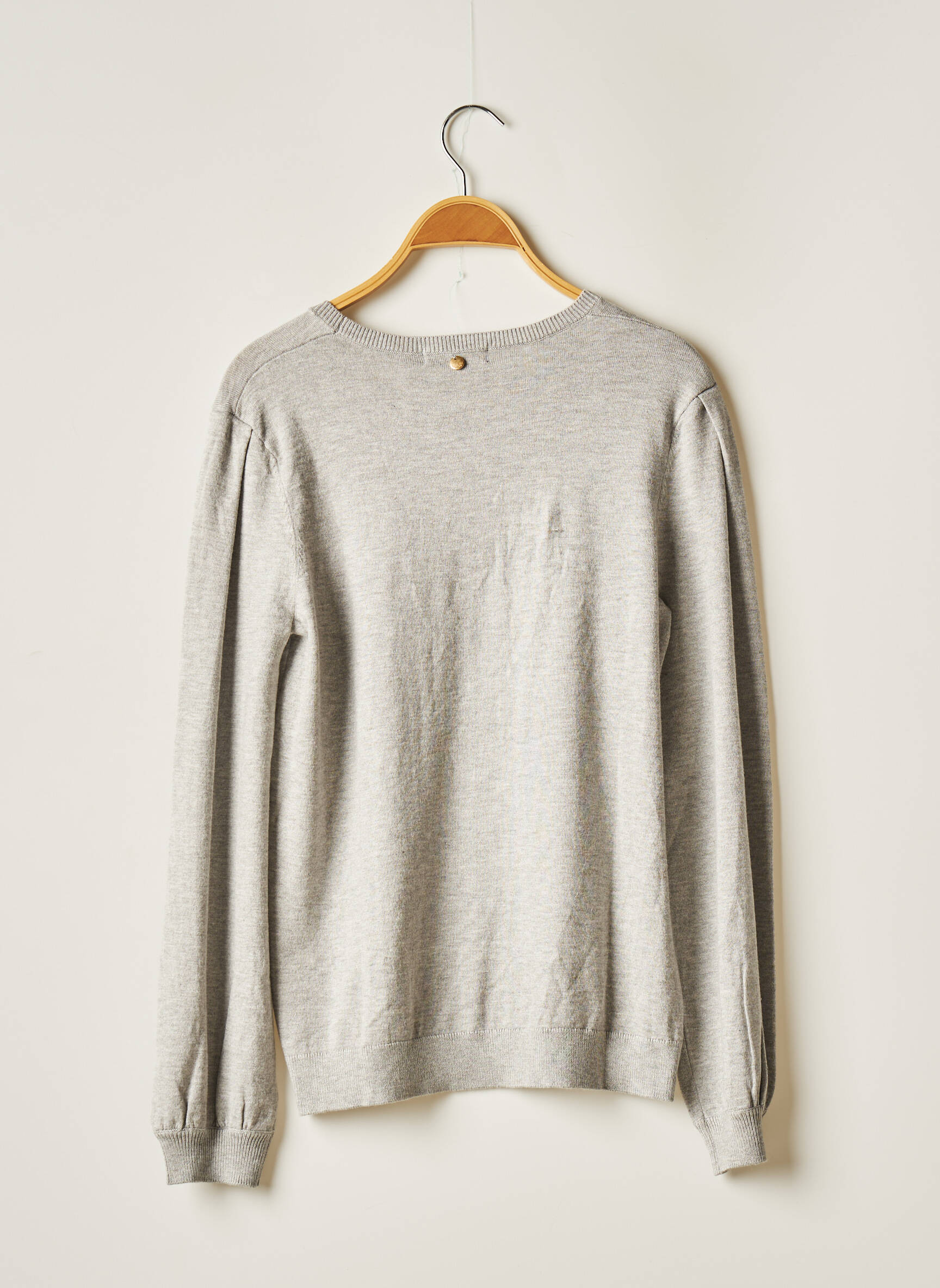 Pull discount gris fille