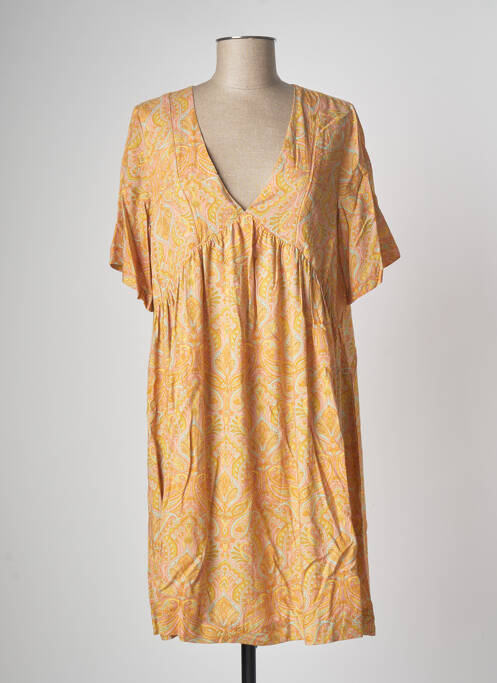 Robe mi-longue orange GRACE & MILA pour femme