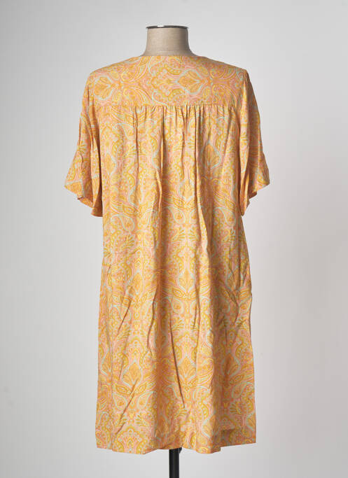 Robe mi-longue orange GRACE & MILA femme