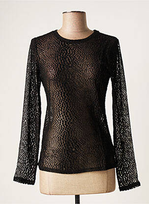 Top noir ICHI pour femme