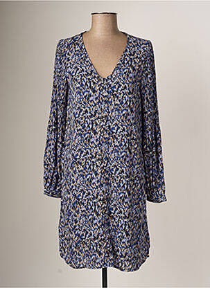Robe courte manches longues manches longues bleu VERO MODA femme