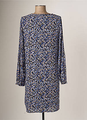 Robe courte manches longues manches longues bleu VERO MODA femme