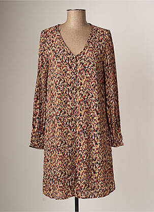 Robe courte manches longues manches longues marron VERO MODA femme
