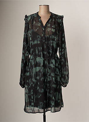 Robe mi-longue vert ICHI pour femme