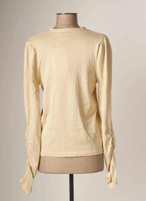 Gilet manches longues beige ICHI pour femme