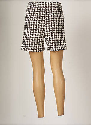 Short fermeture zippée sous rabat boutonné taille normale marron VERO MODA femme