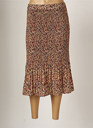 Jupe mi-longue doublure textile marron VERO MODA femme