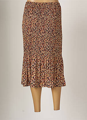 Jupe mi-longue coupe évasée marron VERO MODA femme