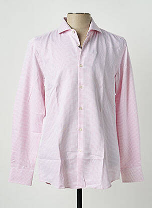 Chemise manches longues rose HUGO BOSS pour homme
