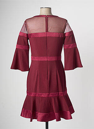 Robe mi-longue manches 3/4 manches 3/4 rouge PAUL BRIAL femme