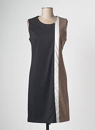 Robe mi-longue sans manche sans manche noir PAUL BRIAL femme