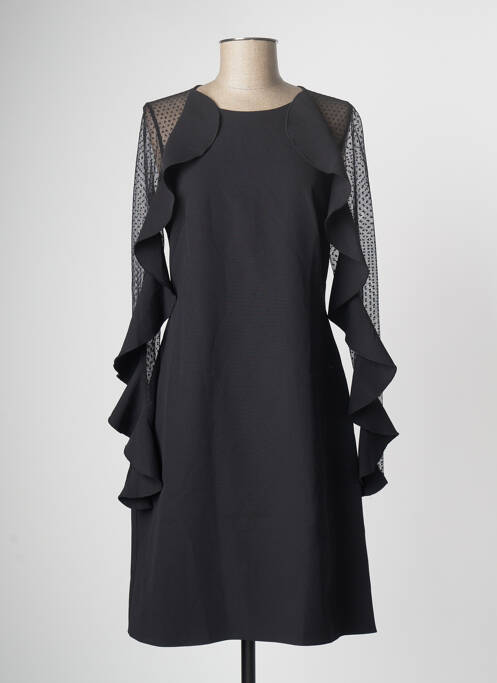 Robe mi-longue noir PAUL BRIAL pour femme