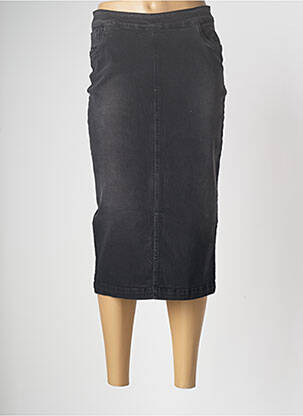 Jupe mi-longue stretch noir PAUL BRIAL femme