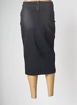 Jupe mi-longue stretch noir PAUL BRIAL femme