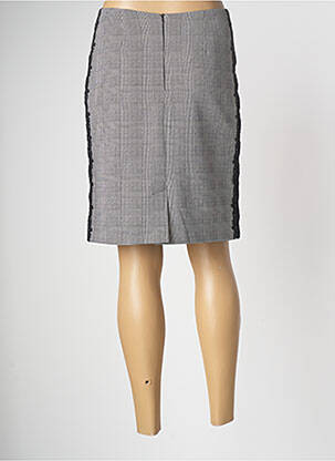 Jupe mi-longue coupe droite noir PAUL BRIAL femme