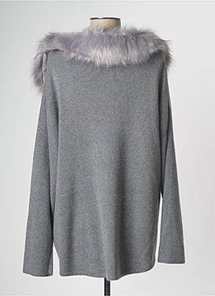 Veste casual col tailleur gris PAUL BRIAL femme