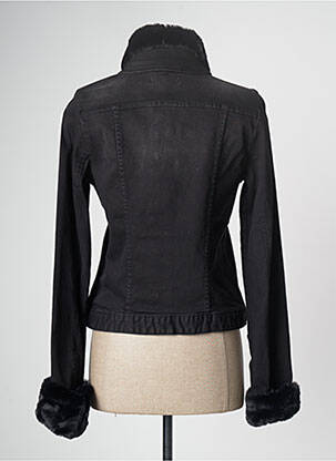 Veste en jean manches longues noir PAUL BRIAL femme