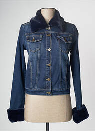 Veste en jean coupe cintrée bleu PAUL BRIAL femme