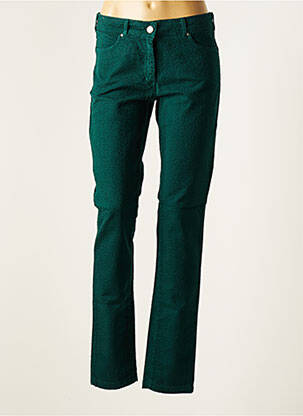 Pantalon slim stretch taille normale vert PAUL BRIAL femme