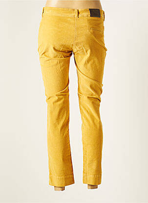 Pantalon 7/8 stretch taille normale jaune PAUL BRIAL femme