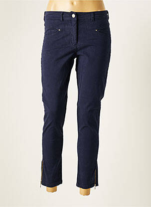 Pantalon 7/8 stretch taille normale bleu PAUL BRIAL femme