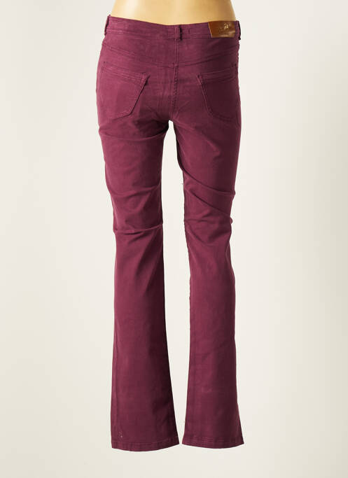 Pantalon droit violet PAUL BRIAL pour femme