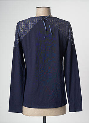 Top stretch manches longues bleu PAUL BRIAL femme