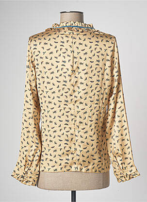 Chemisier coupe fluide manches longues jaune PAUL BRIAL femme