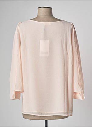 Blouse légère et transparente manches 3/4 rose PAUL BRIAL femme