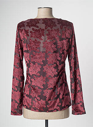 Top col rond manches longues rouge PAUL BRIAL femme
