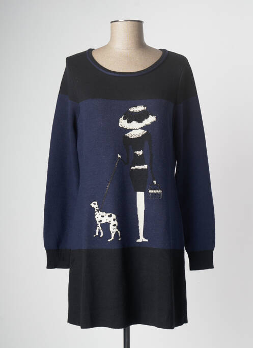 Robe pull noir PAUL BRIAL pour femme
