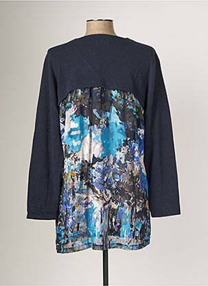 Gilet manches longues stretch bleu MALOKA femme