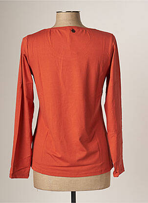 T-shirt manches longues manches longues orange MALOKA femme